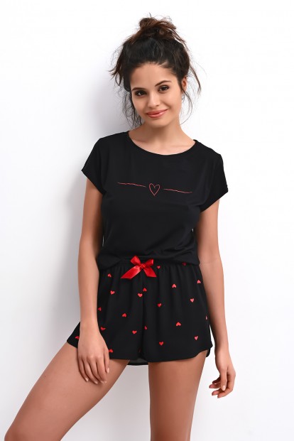 Женская домашняя пижама с футболкой и шортами Sensis love whipster - фото 1