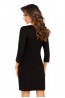 Женская черная сорочка с рукавом 3/4 и отделкой из кружева Donna Larisa ii nightdress - фото 2