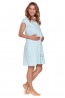 Голубая сорочка на пуговицах для беременных Doctor Nap tcb-9703 - фото 3