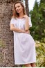 Женская белая сорочка из хлопкового батиста Mia-Amore KATE 1384 - фото 4