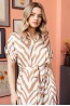 Женское платье-рубашка с короткими рукавами и длиной ниже колена Mia-amore Seville 5067 - фото 3