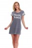 Женская ночная сорочка серая из хлопка Doctor Nap TM.9425 - фото 1
