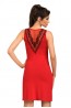 Женская красная ночная сорочка из вискозы без рукавов Donna Jasmine - фото 2