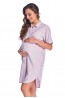 Розовая ночная рубашка для беременных Doctor Nap KW.9988 - фото 4