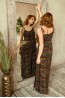 Длинное домашнее платье прямого силуэта на бретелях  Mia-mia Reina 16471 - фото 2