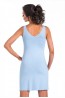 Женская голубая ночная сорочка из вискозы без рукавов Donna Irina - фото 2