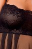 Женская прозрачная черная ночная сорочка Casmir 03219 NICOLETTE Chemise Black - фото 3