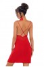 Женская ночная сорочка из вискозы без рукавов красная Donna Lily - фото 2