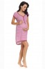 Полосатая сорочка для беременных и кормящих розовая Doctor Nap TM.5038 - фото 3
