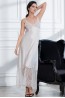 Женская белая длинная ночная сорочка с кружевной отделкой Mia-amore Afrodita 2168  - фото 1