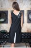Черная женская трикотажная сорочка MIA-MIA Black&White 17601 - фото 2