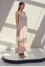 Длинное бежевое платье с кружевным декором Laete  61707-2 - фото 3