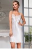 Шелковая белая ночная сорочка Mia-Amore WHITE SWAN 3550 - фото 1