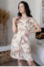 Женское шелковое платье-туника с коротким рукавом Mia-amore Amely 5047 - фото 1