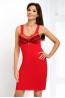 Женская красная ночная сорочка из вискозы без рукавов Donna Jasmine - фото 1