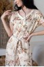 Женское шелковое платье-туника с коротким рукавом Mia-amore Amely 5047 - фото 4