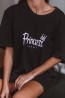 Черная женская ночная сорочка с коротким рукавом Sensis PRINCESS - фото 2