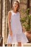 Женское хлопковое платье без рукавов с просветным рисунком Mia-amore Argentina 1405 - фото 1