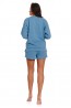 Женские шорты голубого цвета Doctor Nap sho.4215 - фото 2