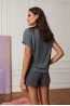 Серые домашние женские шорты Laete 20372-1 - фото 2