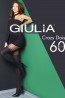 Фантазийные колготки в горошек с имитацией чулок 60 ден Giulia CRAZY DAISY - фото 1