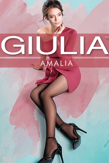 Женские тонкие колготки в горошек 20 ден Giulia AMALIA 09 - фото 1