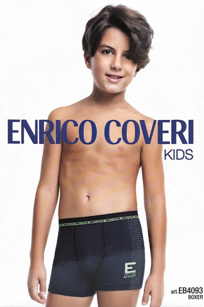 Детские хлопковые трусы боксеры для мальчиков Enrico Coveri EB4093 - фото 1