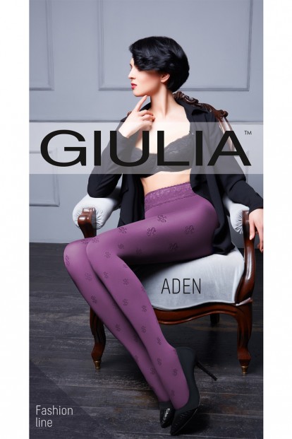 Плотные цветные колготки с поясом 120 den Giulia ADEN 01 - фото 1