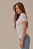 Женская футболка с круглым вырезом из микрофибры My Ma maglia manica corta rib - фото 10