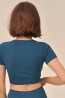 Женская короткая бесшовная футболка My Ma921 maglia corta rib - фото 17