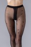 Колготки женские черного цвета без шортиков с рисунком Giulia Insomnia 20 den - фото 3