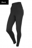 Черные женские брюки леггинсы из вискозы с завышенной посадкой Giulia LEGGY PLUSH 01 - фото 3