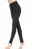 Черные женские брюки леггинсы из вискозы с завышенной посадкой Giulia LEGGY PLUSH 01 - фото 1