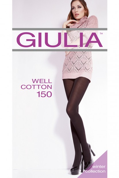 Теплые хлопковые колготки 150 ден Giulia WELL COTTON - фото 1