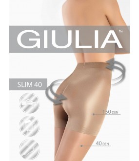 Последний товар!!! Утягивающие колготки с шортиками Giulia SLIM 40