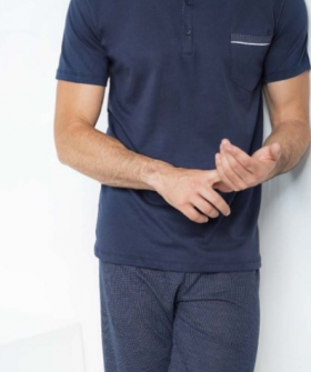 Летний мужской домашний комплект с шортами и футболкой