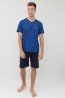 Мужская пижама с шортами и серой футболкой Enrico Coveri EP9088 homewear - фото 3