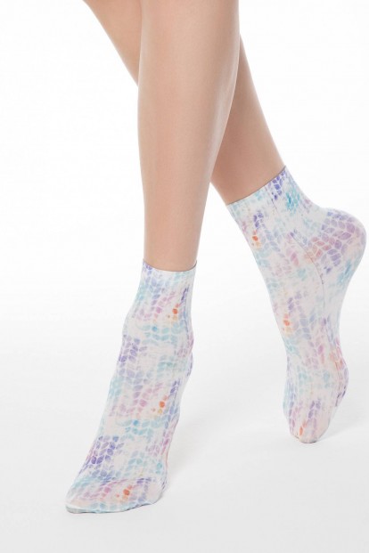 Цветные женские капроновые носки Conte FANTASY 033 - фото 1