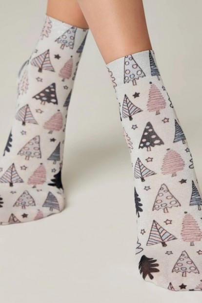 Женские носки из микрофибры с рисунком 50 den Conte Арт. 21с-151-1сп fantasy - 610 - фото 1