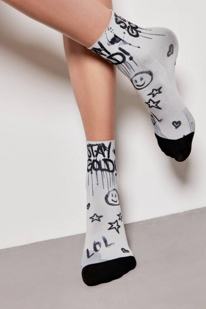 Фантазийные женские носки с принтом Conte Арт. 22с-56сп fantasy 70 - 906 - фото 1