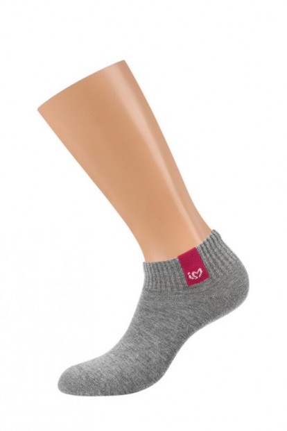 Женские короткие однотонные носки из хлопка Minimi Art. 4211 trend - фото 1