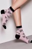 Хлопковые женские носки с цветочным рисунком Conte Арт. 15с-15сп classic - 435 - фото 3