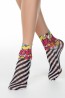 Женские носки с рисунком в полоску и яркими надписями Conte FANTASY 40 - 208 - фото 1