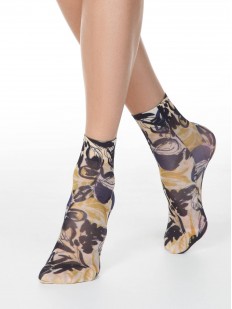 Стильные женские носки с абстрактным принтом