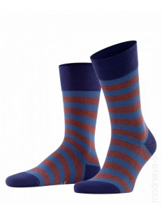 Хлопковые мужские носки с рисунком "полоска" контрастных цветов