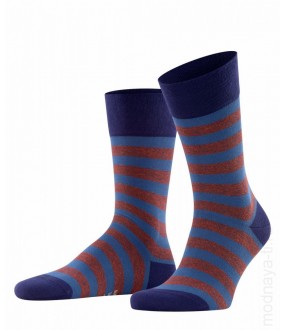 Хлопковые мужские носки с рисунком "полоска" контрастных цветов