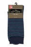Всесезонные хлопковые мужские носки в полоску Omsa STYLE 501 - фото 1
