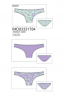 Комплект женских цветных трусиков слип (3 шт) Innamore FOGLIAME 83331784 - фото 1