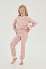 Детская хлопковая пижама для девочек с брюками и лонгсливом Taro 3040/3041/3050 aw23/24 chloe - фото 1