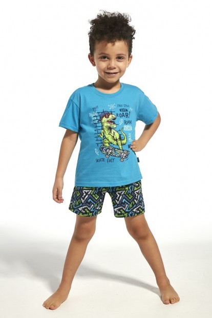 Детский хлопковый пижамный комплект с шортами для мальчиков Cornette 789/790-2 - фото 1